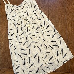 Feather Print Dress